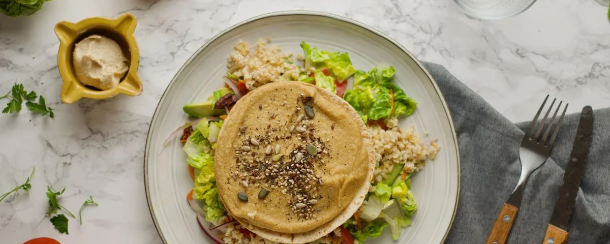 Recipe kit Baked chickpea hummus wrap